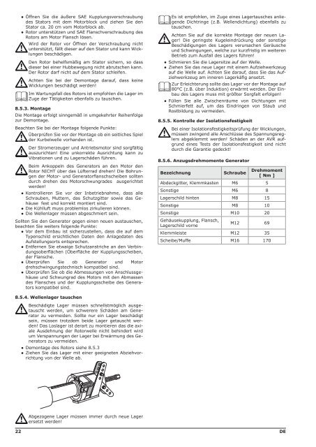 Stromerzeuger mit Dieselmotor GD4W-012kW-YD480-BL ... - Rotek