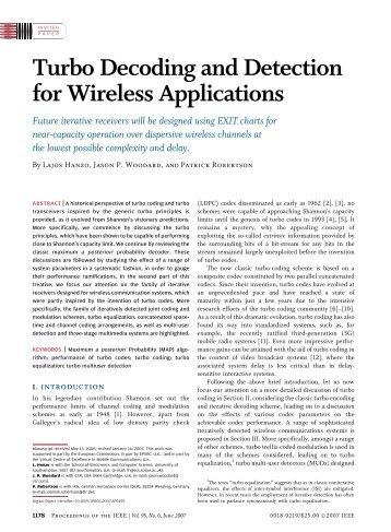 Turbo Decoding and Detection for Wireless Applications