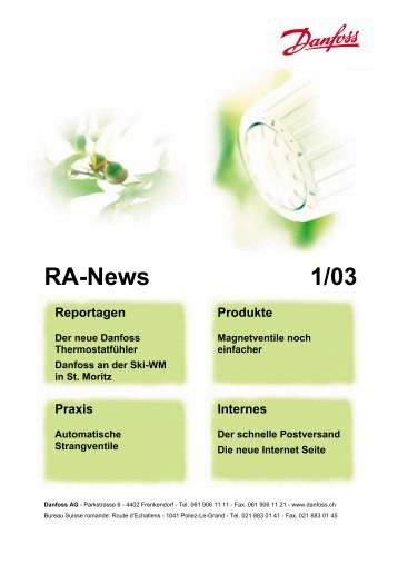 RA-News 1/2003 - Danfoss