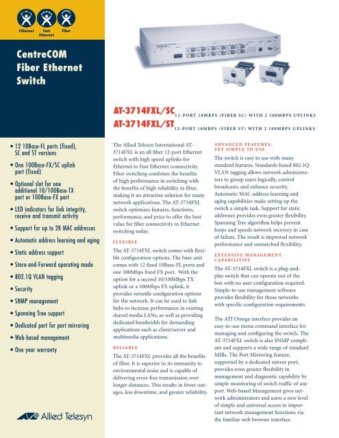 CentreCOM Fiber Ethernet Switch - 4pk.ru