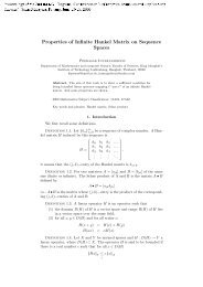 Properties of Infinite Hankel Matrix on Sequence Spaces