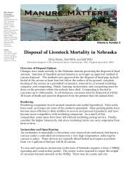 Disposal of Livestock Mortality in Nebraska - infoHouse