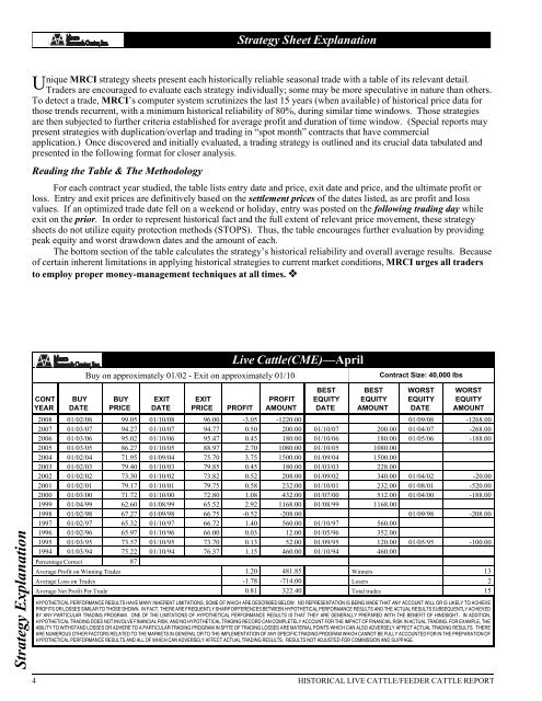 Historical Live Cattle/Feeder Cattle Report - gpvec