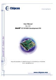 Chipcon CC1010 Development Kit User's Guide (pdf)