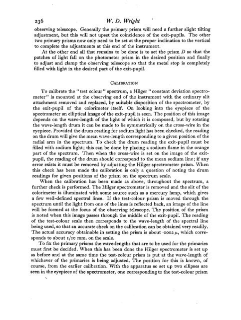 a trichromatic colorimeter with spectral primaries - InfoCom