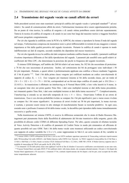 Capitolo 2 Codifica del segnale vocale - InfoCom