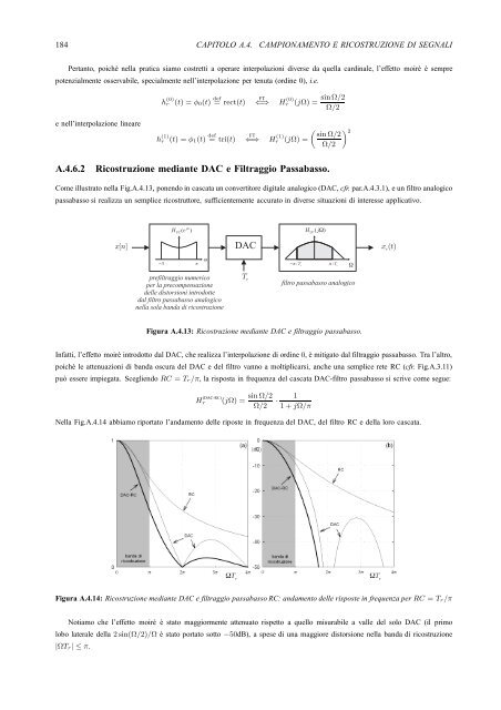 Capitolo A.4 Campionamento e Ricostruzione di Segnali - InfoCom