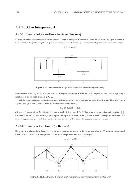 Capitolo A.4 Campionamento e Ricostruzione di Segnali - InfoCom