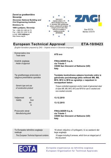 ETA-10-0423-ATS evo - Etanco