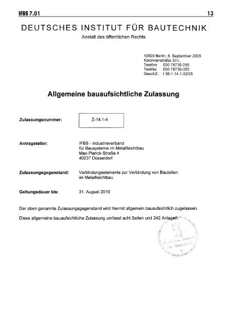Reisser bauaufsichtliche Zulassung Z.14.1-4 - 1aSchrauben.de