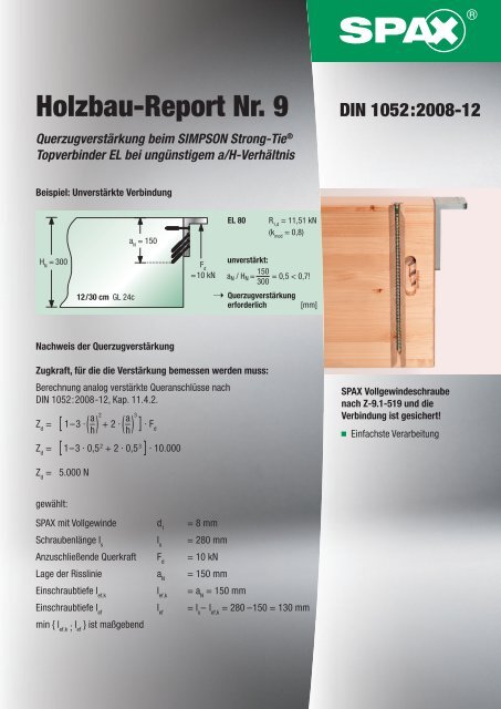 Holzbau-Report Nr. 9 - 1aSchrauben.de