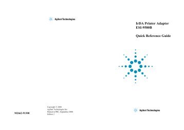 IrDA Printer Adapter ESI-9580B Quick Reference Guide