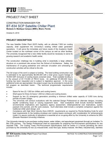 CM Fact Sheet - FIU Facilities Management - Florida International ...