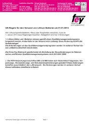UN-Regeln für den Versand von Lithium Batterien ab 01.01.2013
