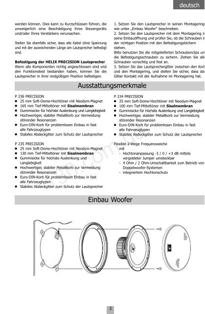 Car speakers Helix P234 Precision