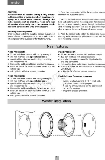 Car speakers Helix P234 Precision