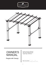 Assembly Instructions. - Sears