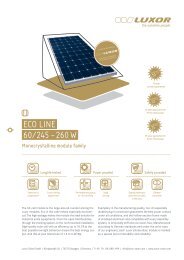 Eco Line 60 / 245-260W - Krannich Solar