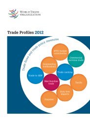 WTO Trade Profiles 2012 - World Trade Organization