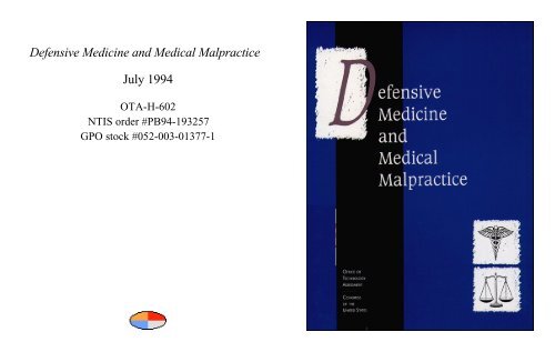 Defensive Medicine And Medical Malpractice Medical And - 