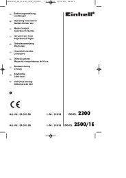 Nr.: 01018 Art.-Nr.: 34.331.90 I. - Einhell