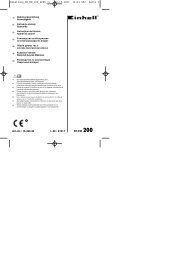 Art.-Nr.: 15.490.40 I.-Nr.: 01017 BT-EW 200 φ ... - Einhell