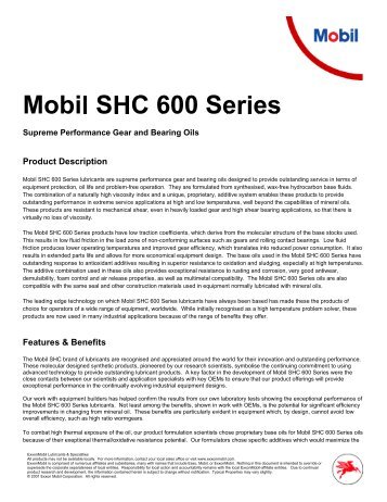 Mobil SHC 600 Series (PDF) - Media Zona - My Paper