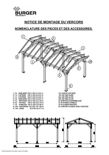 NOTICE DE MONTAGE DU VERCORS - Plantes et Jardins