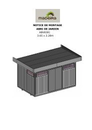 NOTICE DE MONTAGE ABRI DE JARDIN ... - Plantes et Jardins