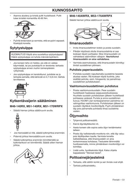 OM, McCulloch, M46-140RX, M46-140AWRX ... - Plantes et Jardins