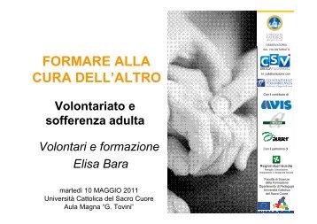 Elisa Bara - Centri di Ricerca - Università Cattolica del Sacro Cuore