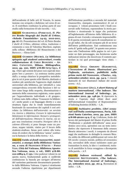 Marzo 2013 - Centri di Ricerca