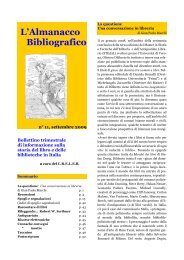 L'Almanacco Bibliografico - Centri di Ricerca - Università Cattolica ...
