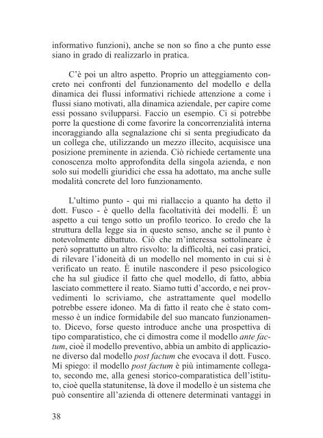 esperienze di avvio degli organismi di vigilanza ex d.lgs n. 231/2001