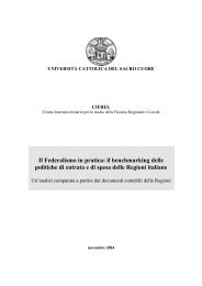 Volume III - Centri di Ricerca - Università Cattolica del Sacro Cuore