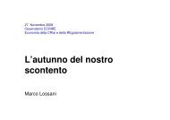 L'autunno del nostro scontento - Centri di Ricerca