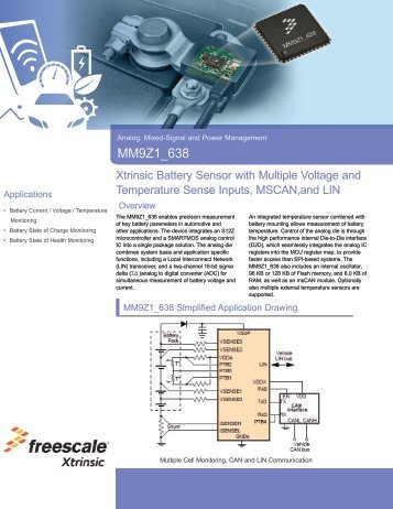 MM9Z1_638, Xtrinsic Battery Sensor with CAN and LIN - Fact Sheet