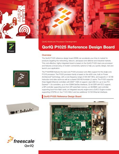 P1025 Reference Design Board - Freescale Semiconductor