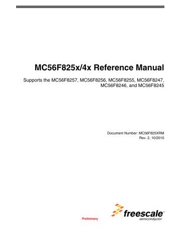 MC56F825x/4x - Reference Manual - Freescale Semiconductor