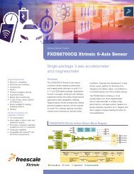 FXOS8700CQ Xtrinsic 6-Axis Sensor - Freescale Semiconductor