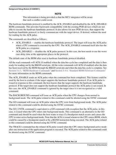 MC9S12VR-Family - Data Sheet - Freescale Semiconductor