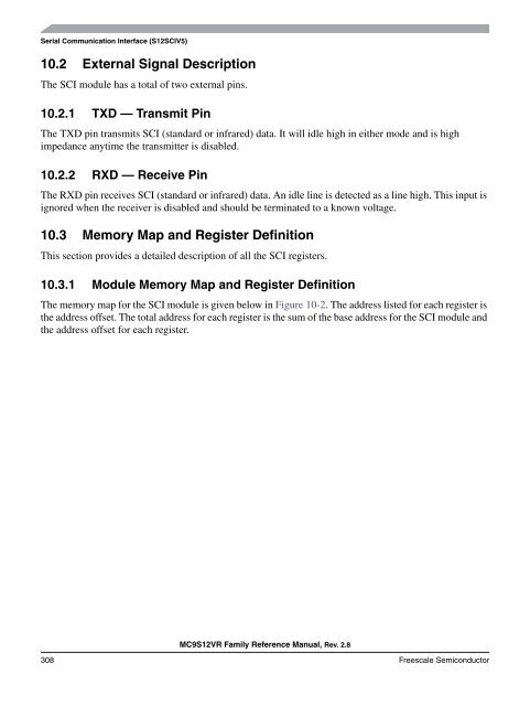 MC9S12VR-Family - Data Sheet - Freescale Semiconductor