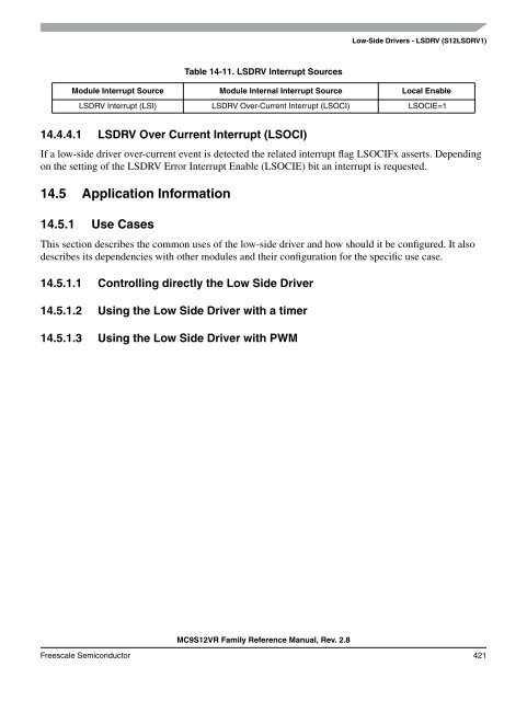 MC9S12VR-Family - Data Sheet - Freescale Semiconductor