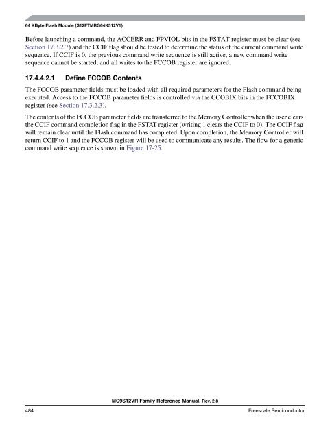 MC9S12VR-Family - Data Sheet - Freescale Semiconductor