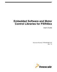 Embedded Software and Motor Control Libraries for PXR40xx