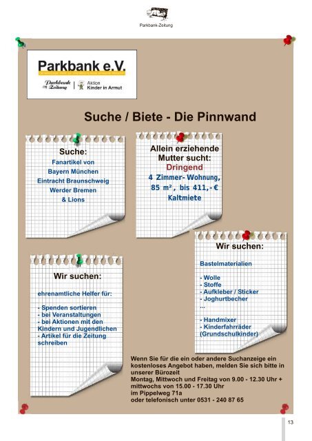 Vorsicht vor neuer Form des Bettelns & Interview zur Volkszählung