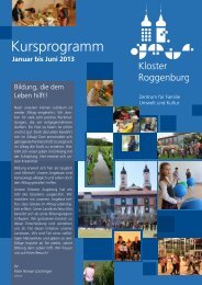 Kursprogramm - Kloster Roggenburg