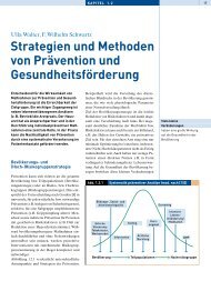 Strategien und Methoden von Prävention und Gesundheitsförderung