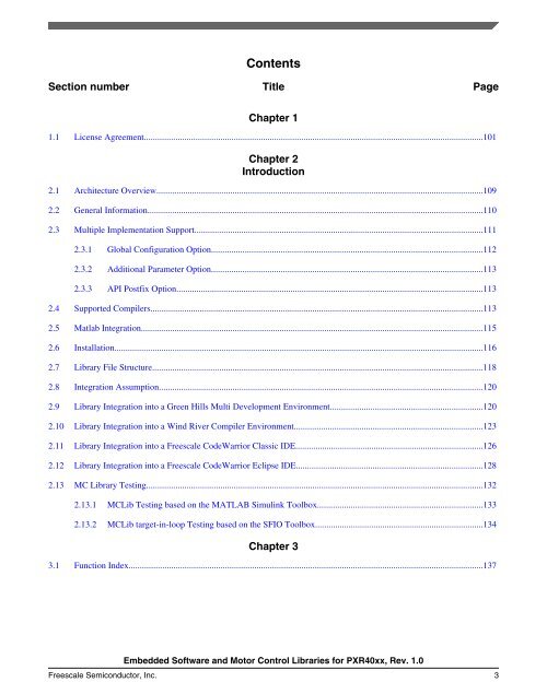 Embedded Software and Motor Control Libraries for PXR40xx