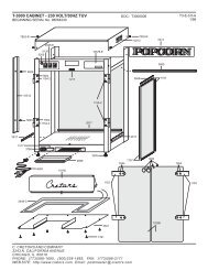 T-3000 CABINET - 230 VOLT/50HZ TUV